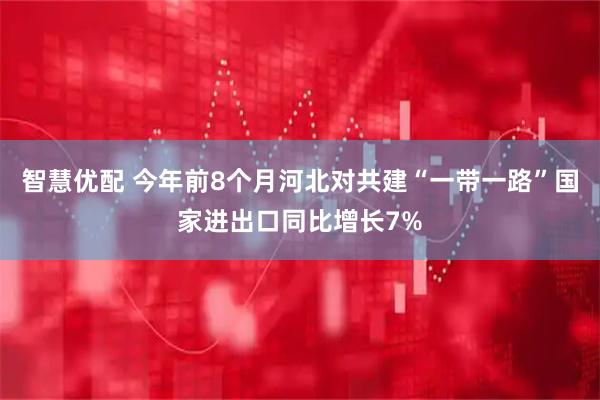 智慧优配 今年前8个月河北对共建“一带一路”国家进出口同比增长7%